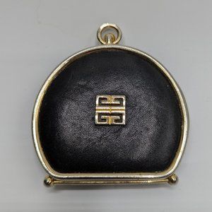 Vintage Givenchy black leather coin purse